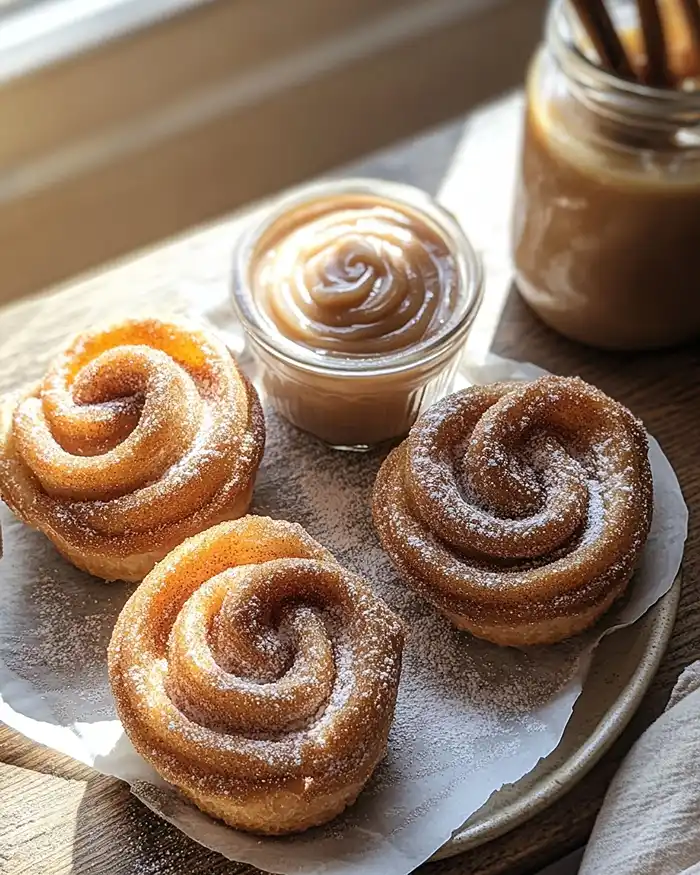 Easy Churro Cruffins