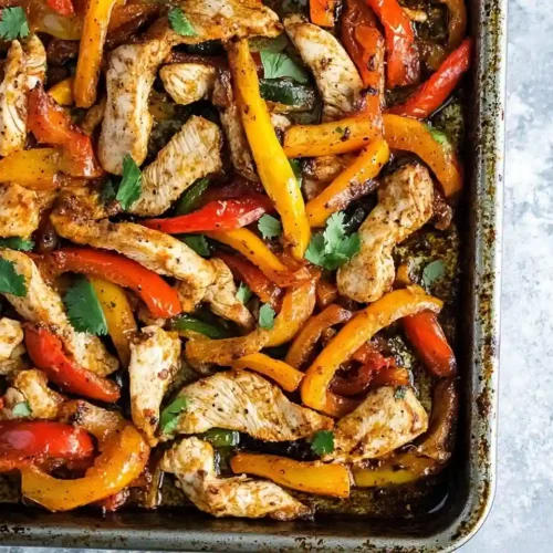 Easy Sheet Pan Chicken Fajitas