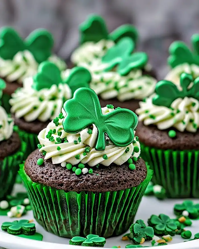 Easy St Patrick’s Day Cupcakes