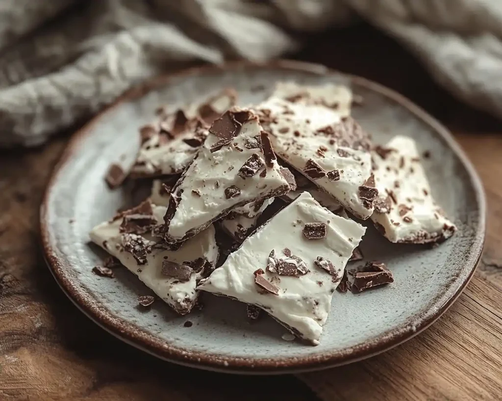 Frozen Yogurt Bark with Peanut Butter