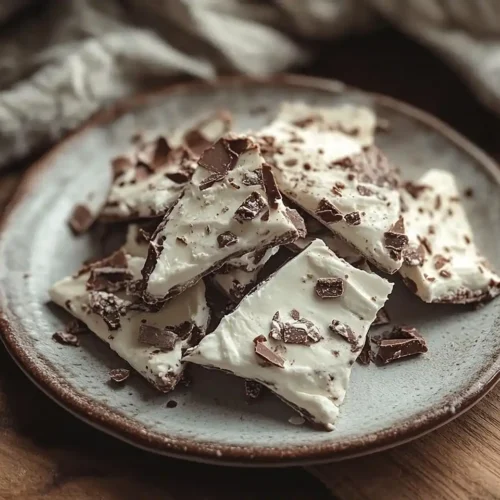 Frozen Yogurt Bark with Peanut Butter
