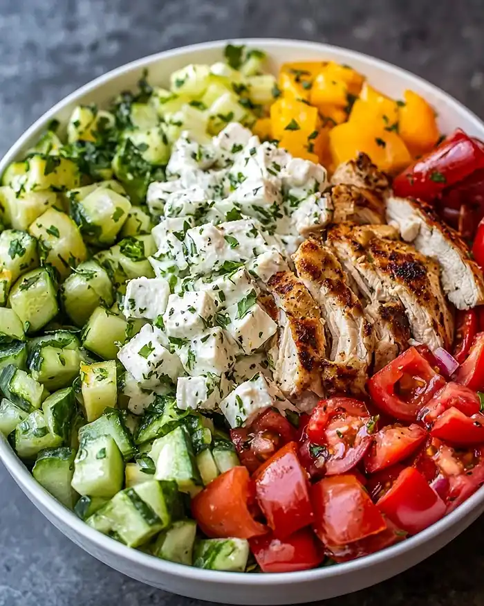 Greek Chicken Bowls Recipe
