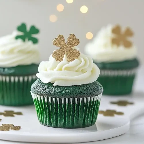 Green Velvet St. Patrick’s Day Cupcakes