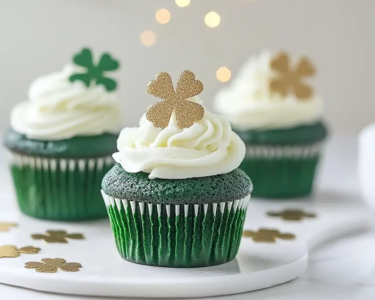 Green Velvet St. Patrick’s Day Cupcakes