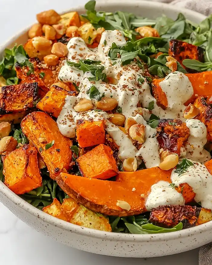 Glow Bowl Recipe: Roasted Veggie, Tahini Yogurt Sauce 5 Healthy Carrot Cabbage Coleslaw