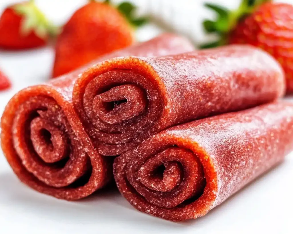 Homemade Strawberry Fruit Roll-Ups
