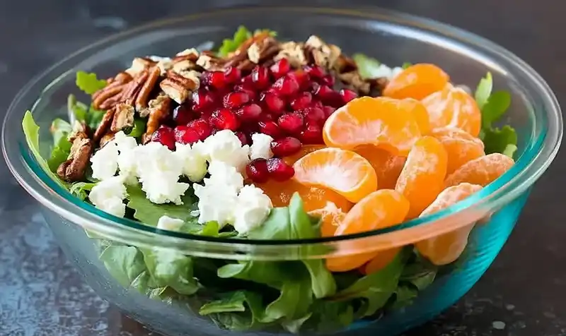Healthy Winter Salad with Pomegranate 4 How to Make Winter Salad with Pomegranate