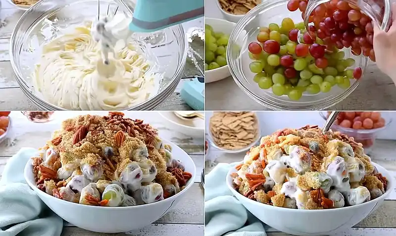Creamy Grape Salad 4 How to Make creamy Grape Salad