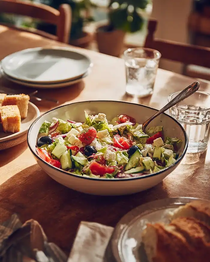 ITALIAN CHOPPED SALAD on a table