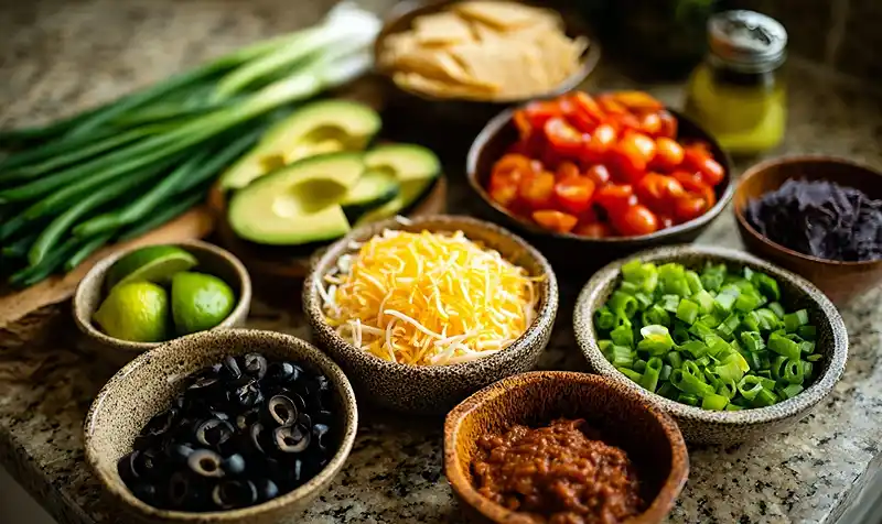 Ingredients for Best 7-Layer Dip Recipe