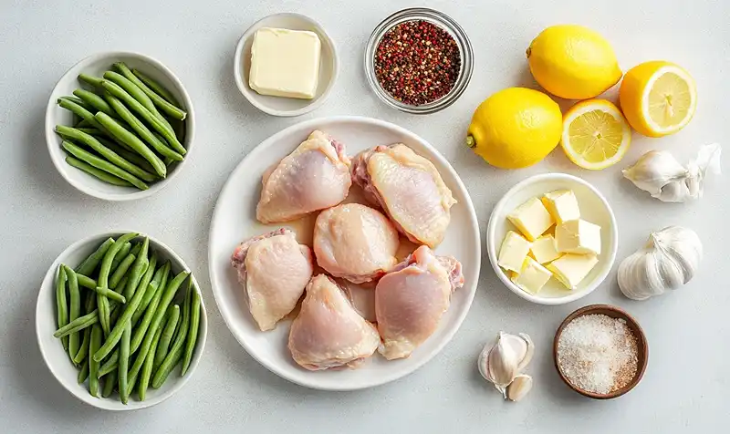 Ingredients for Chicken Recipe with Green Beans