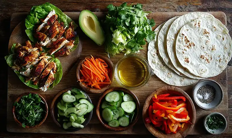 Chili Chicken Wraps 3 Ingredients for Chili Chicken Wraps