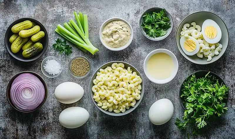 Creamy Deviled Egg Macaroni Salad 3 Ingredients for Devil Egg Macaroni Salad