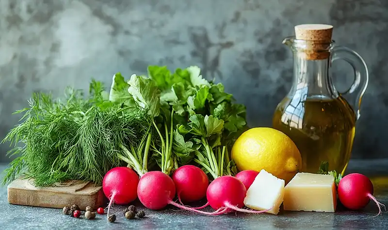Ingredients for Gordon Ramsay Radish Salad Recipe