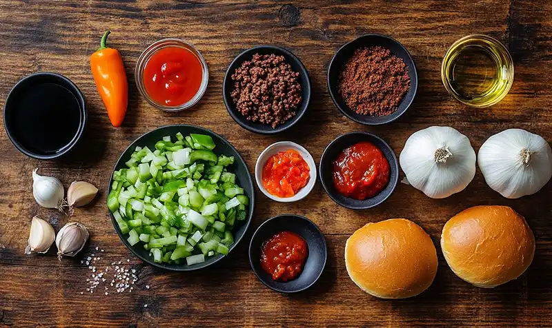 Ingredients for Healthy Sloppy Joes