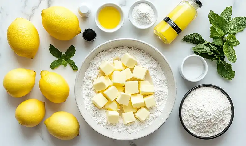 Mini Lemon Tart with Lilac Meringue 3 Ingredients for Mini Lemon Tart with Lilac Meringue