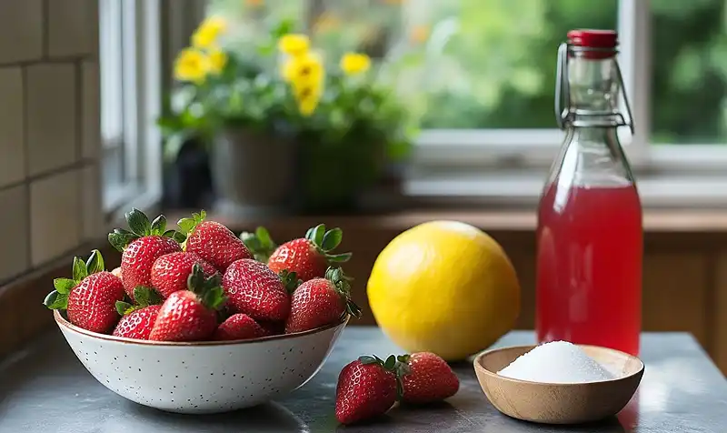Strawberry Lemonade Popsicles 3 Ingredients for Strawberry Lemonade
