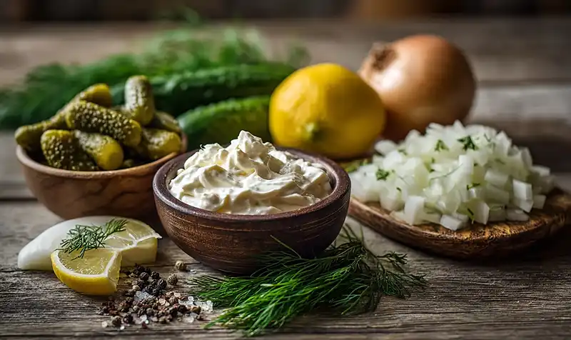 Ingredients for tartar sauce