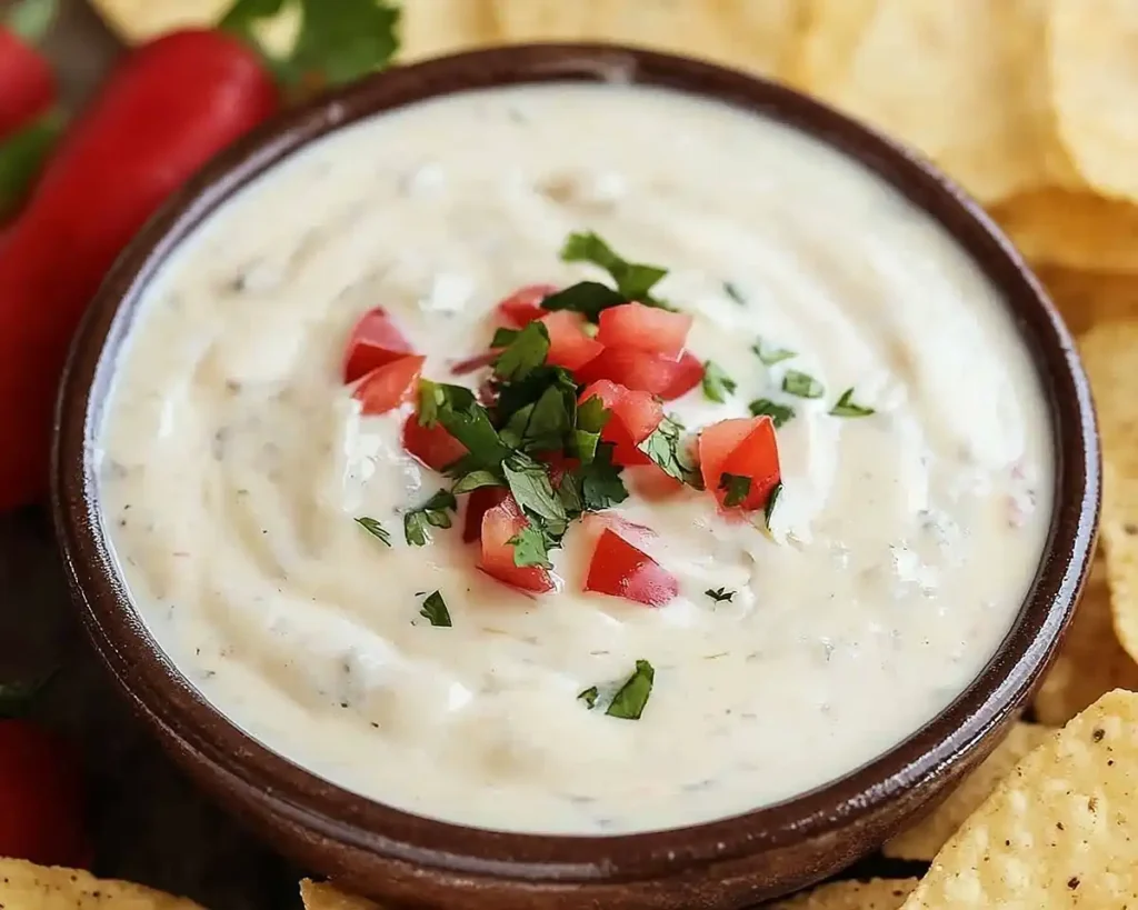 MEXICAN WHITE CHEESE DIP RECIPE