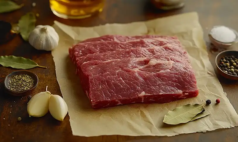 Main ingredients for Crispy Slow Cooker Corned Beef