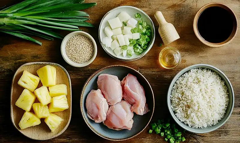 Main ingredients for Pineapple