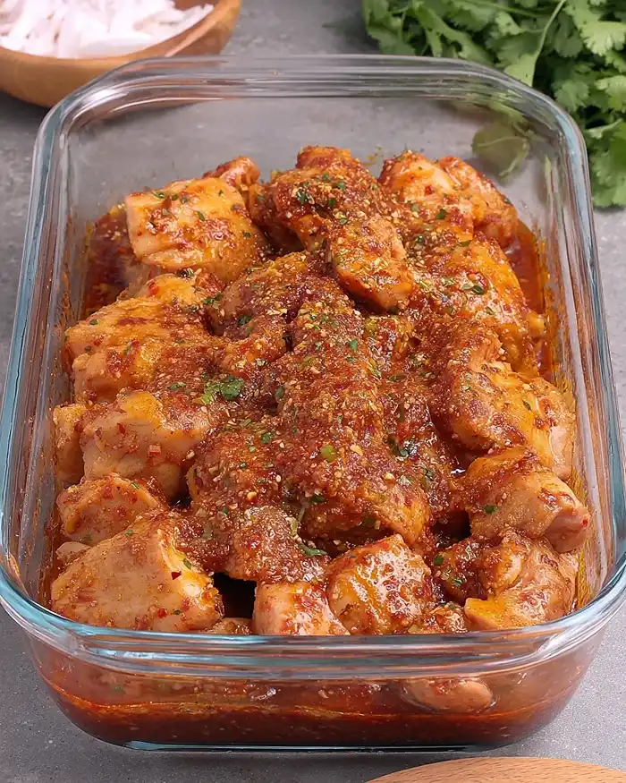 Marinate the chicken