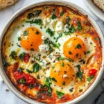 Mediterranean Baked Feta Eggs