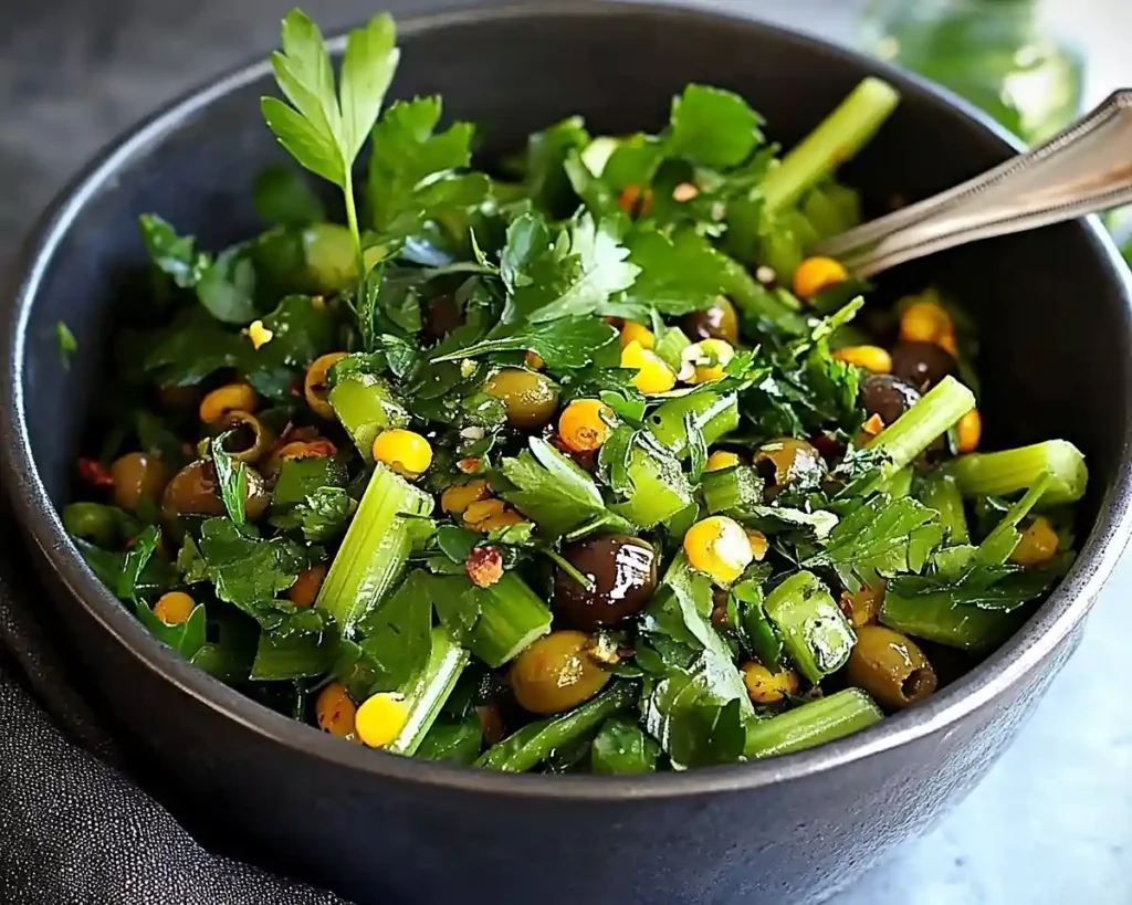 Mediterranean Celery Olive Salad