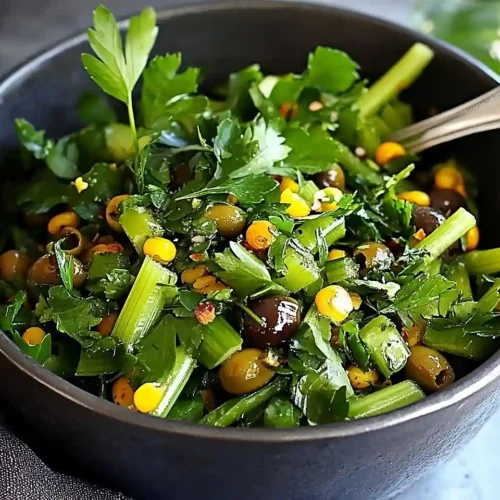 Mediterranean Celery Olive Salad