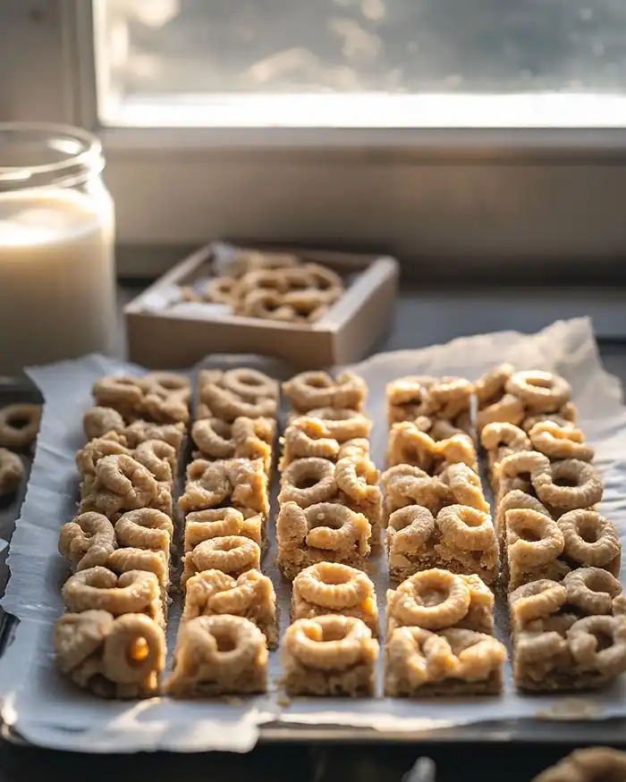 No-Bake Cheerio and Peanut Butter Bars recipe