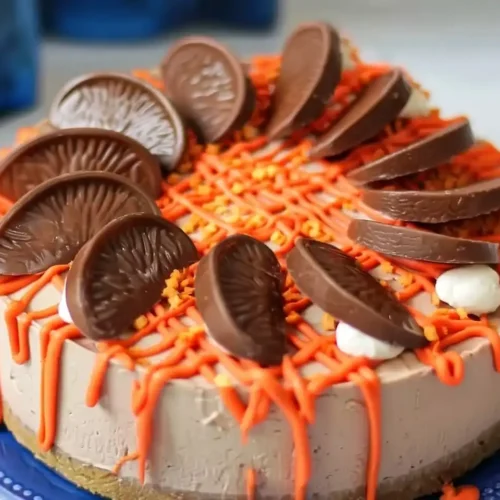 No Bake Chocolate Orange Cheesecake 2 No Bake Chocolate Orange Cheesecake