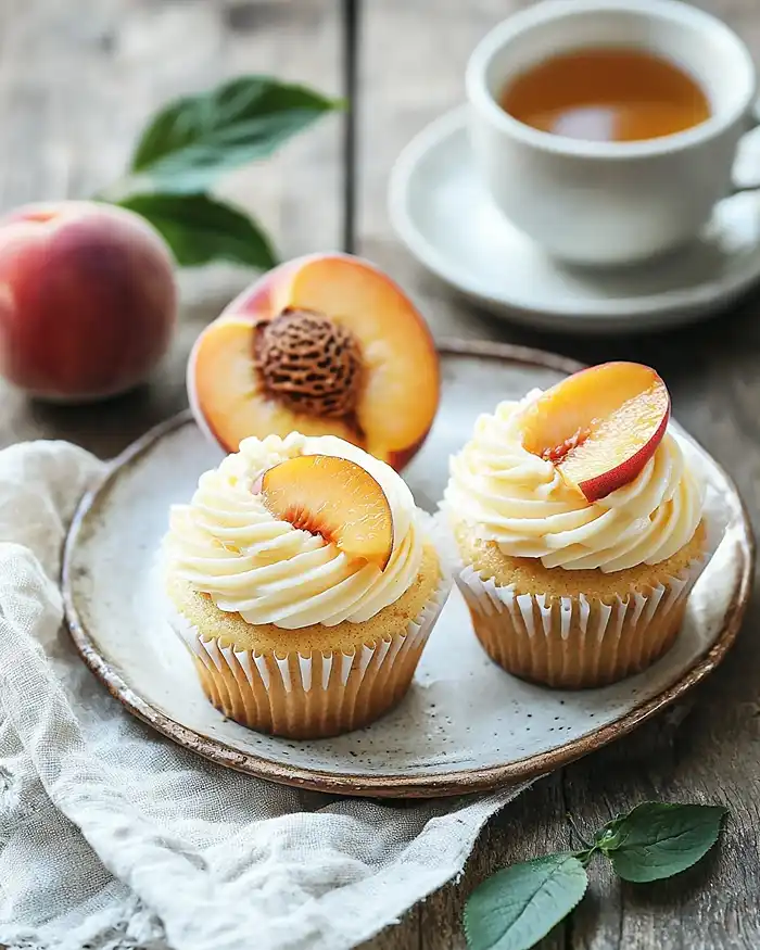 Peach Cake Cupcake Recipe