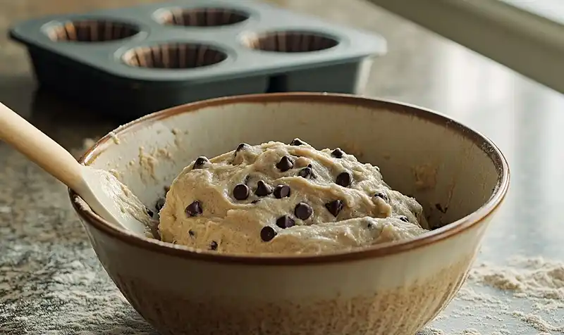 Preparing Peanut Butter Muffins