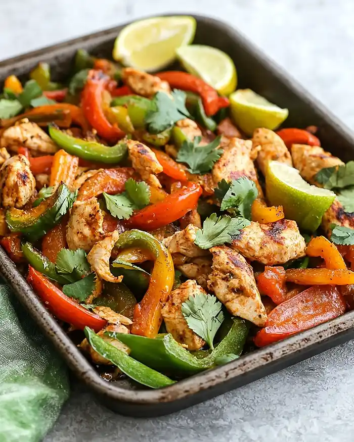 Sheet Pan Chicken Fajitas