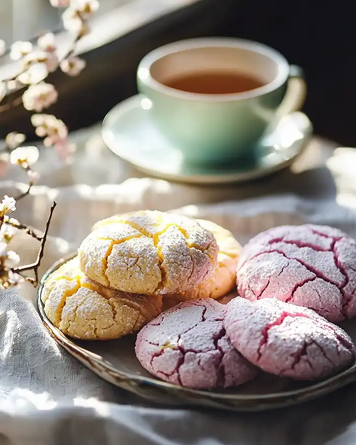 Cheerful Springtime Crinkle Cookies 5 Spring Cookies