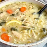 Spring Lemon Chicken Orzo Soup Recipe