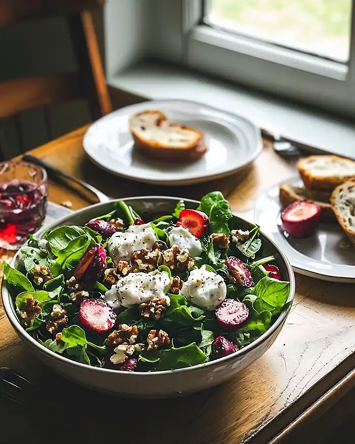 Spring Mix Salad with Balsamic Honey Dressing recipe