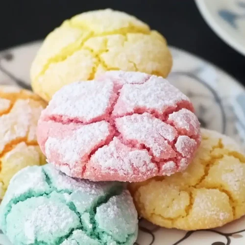 Cheerful Springtime Crinkle Cookies 2 Springtime Crinkle Cookies