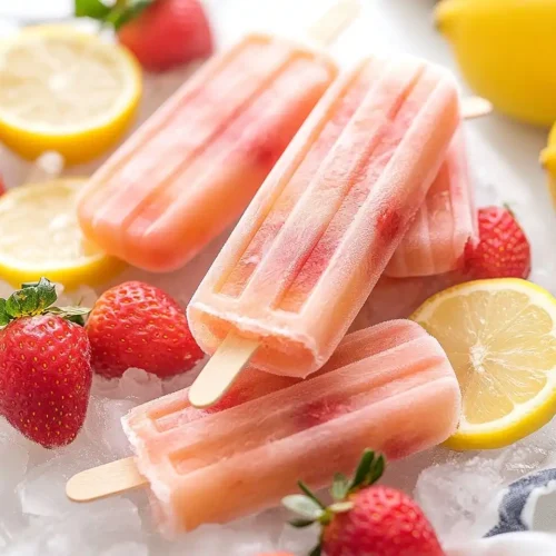 Strawberry Lemonade Popsicles 2 Strawberry Lemonade