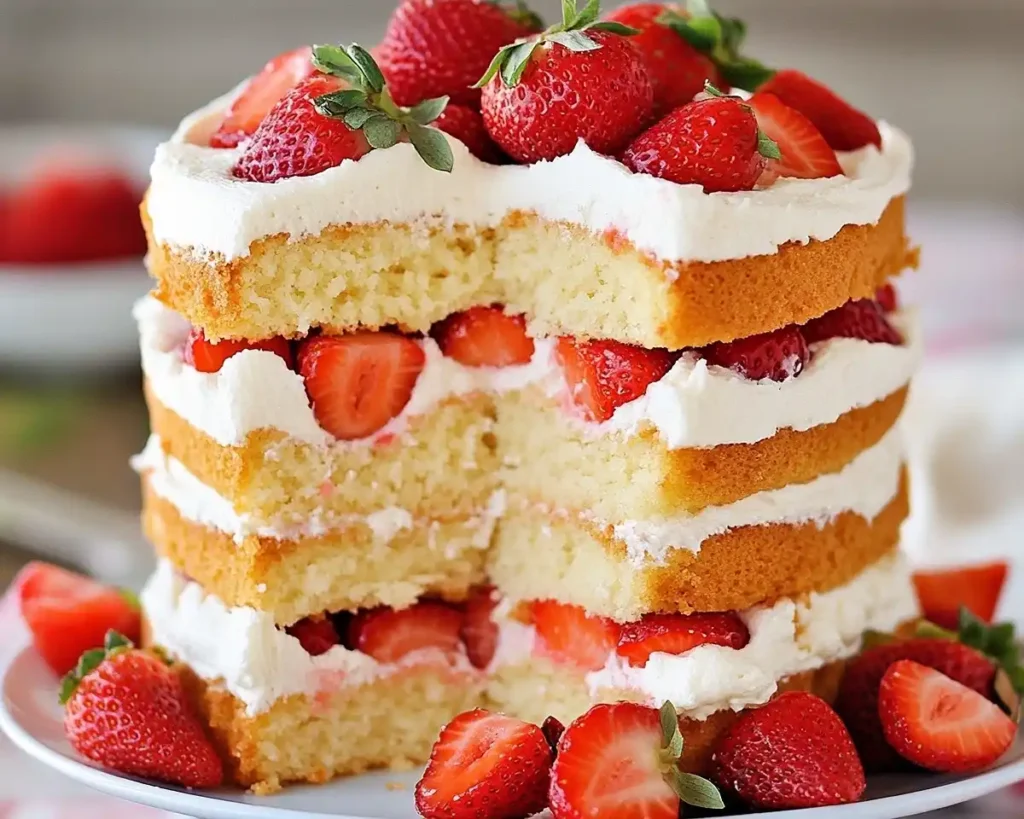 Strawberry Shortcake Cake