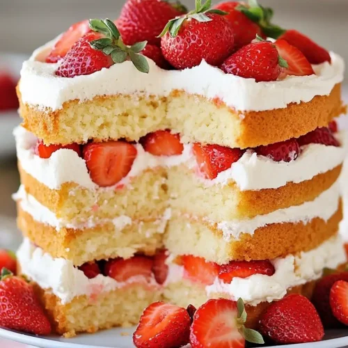Strawberry Shortcake Cake