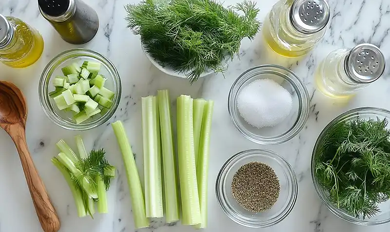 ingredients for Leftover Celery