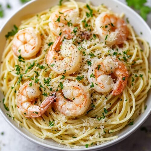 15-Minute Garlic Butter Shrimp Pasta
