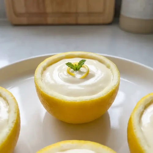 3-Ingredient Lemon Cream Cups in Lemon Shells 2 3-Ingredient Lemon Cream Cups in Lemon Shells