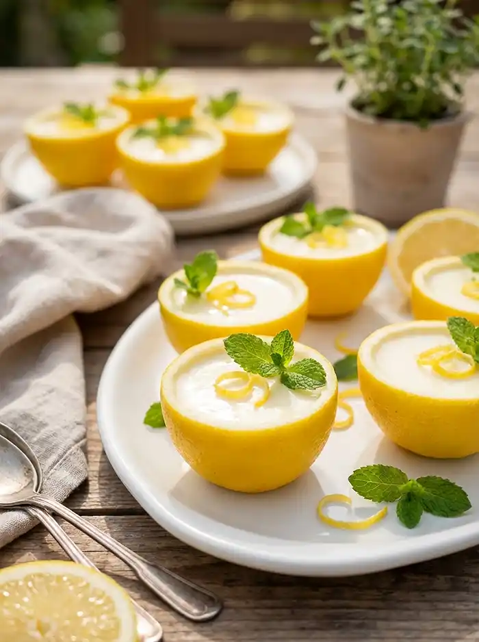 3-Ingredient Lemon Cream Cups in Lemon Shells 5 3-Ingredient Lemon Cream Cups