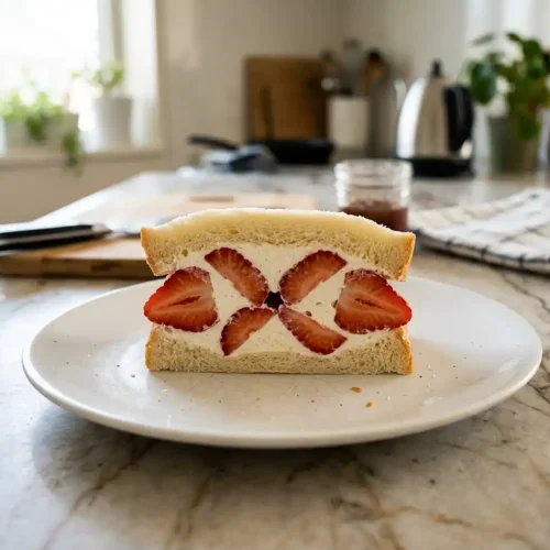 4-ingredient Strawberry Sando