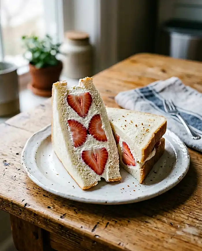 4-ingredient Strawberry Sando Recipe