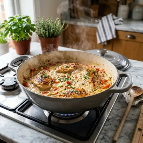 5-Ingredient Creamy Garlic Chicken