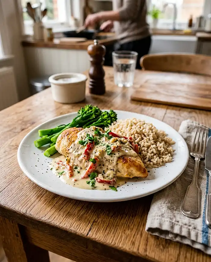 5-Ingredient Creamy Garlic Chicken Recipe