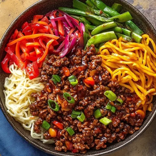 5-ingredient hot maple beef mince stir-fry